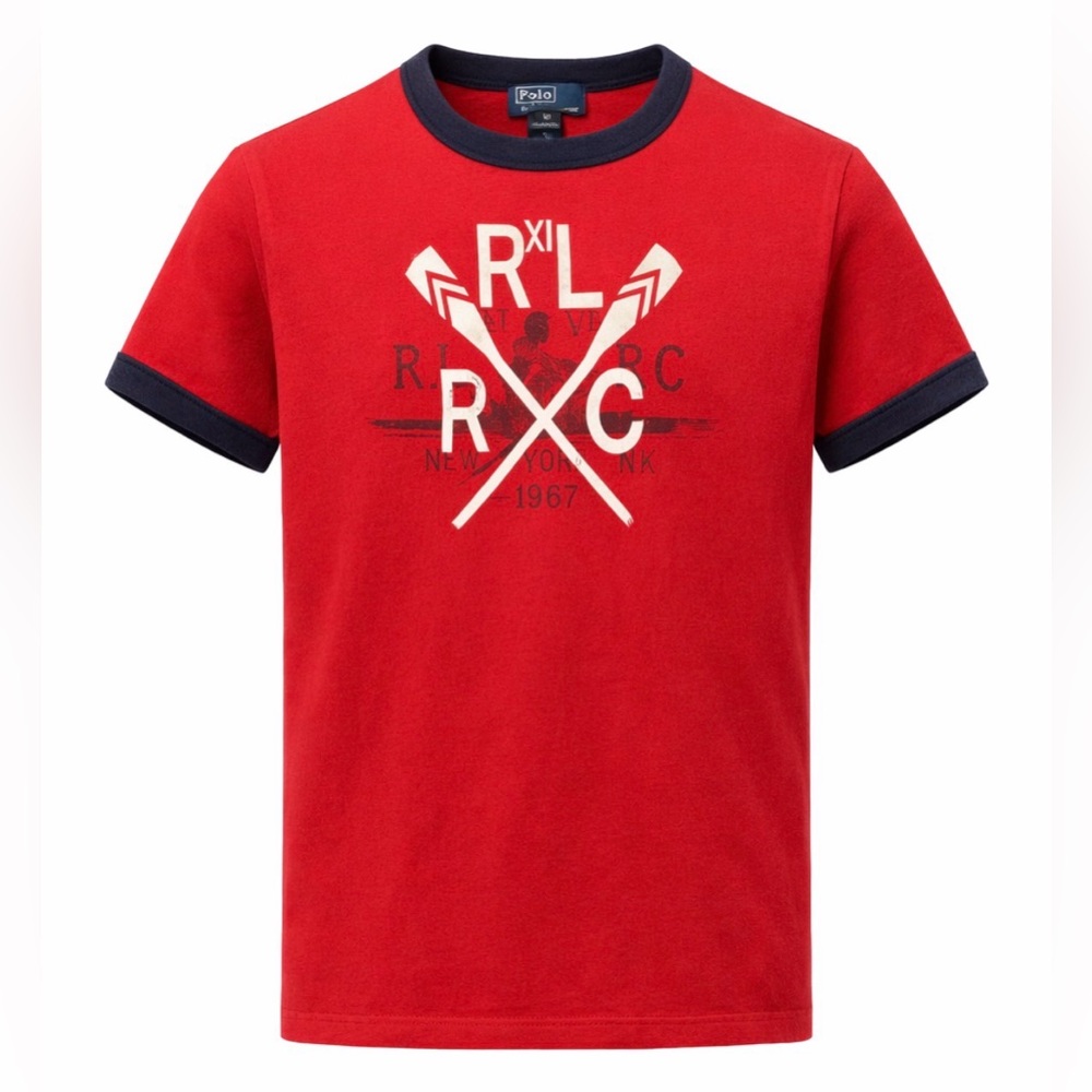 Ralph Lauren Polo Kids Tshirt Sz 6 Red/Blue